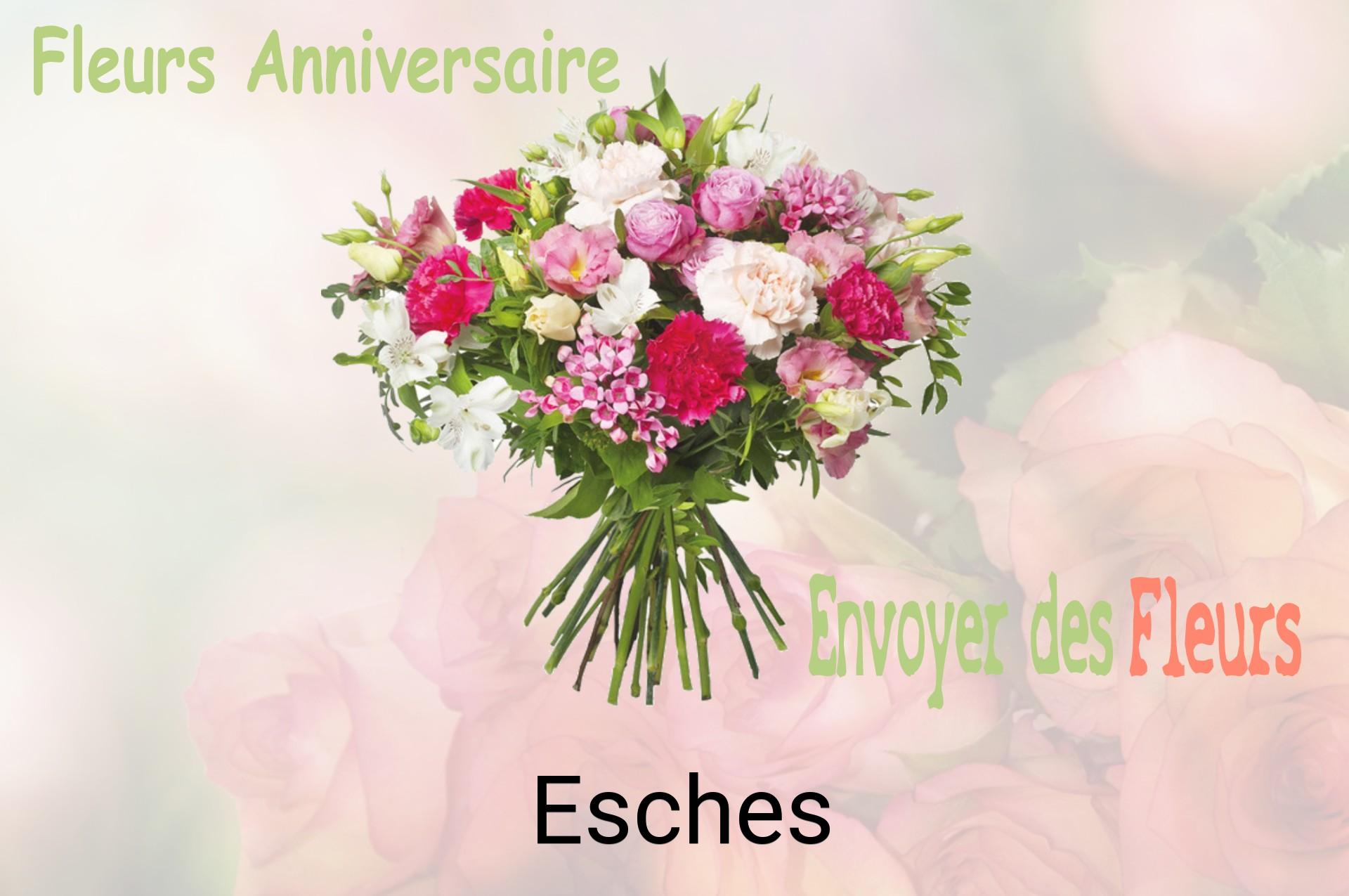 Bouquet de fleurs d’anniversaire livré à Esches
